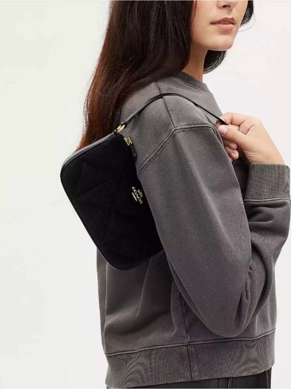 Coach Nolita 19 - Black Velvet Quilting NWT - Picture 7 of 8